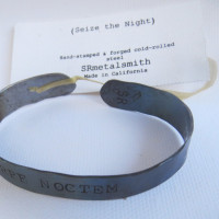 Carpe Noctem - "Seize the Night" bracelet steel