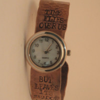 Time Flies small watch copper