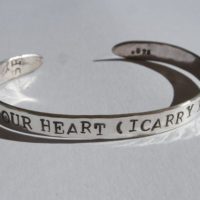 Cummings Heart Silver Bracelet